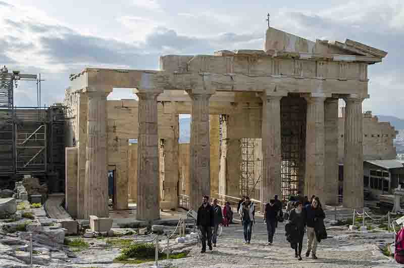 16 - Grecia - Atenas - La Acropolis - Propileos